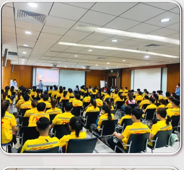 Người lao động dự lễ ký hợp đồng lao động cùng Nhân Kiệt