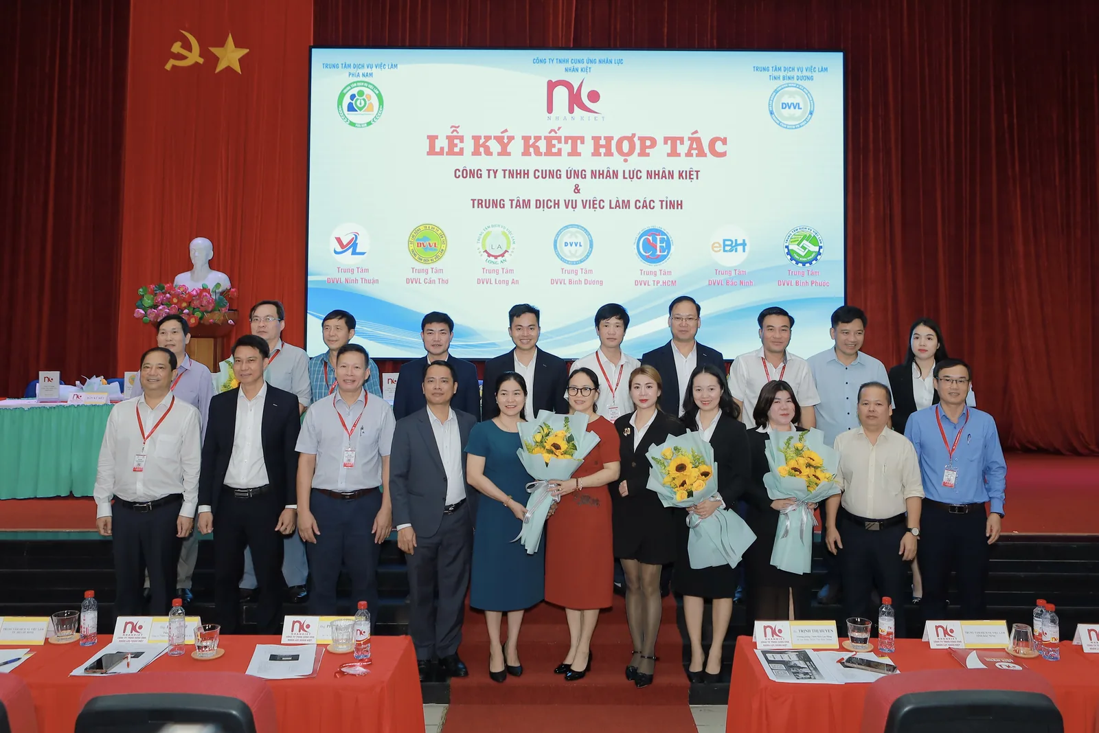 Lễ ký kết hợp tác giữa Nhân Kiệt và Trung tâm Dịch vụ Việc làm bảy tỉnh thành, Bình Dương 20/02/2025